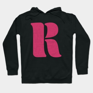 Pink Alphabet R Hoodie